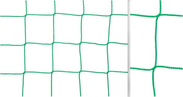 Fußballtornetz 5,15  x 2,05 m grün 3 mm stark oben 80 cm unten 150 cm tief