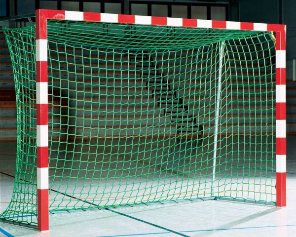 Handballtornetze 3,10 x 2,10 m Bundesliga einfarbig oben 80 cm unten 100 cm tief