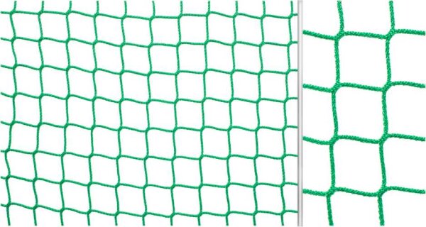 Hallenhockey Tornetz 3,10 x 2,10 m grün 4 mm stark oben 80 cm unten 100 cm tief