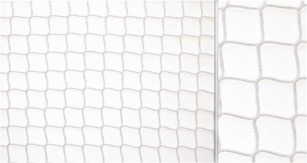 Rollhockey Tornetz 1,70 m breit 1,05 m hoch weiß 4 mm stark Maschenweite 40 mm oben 65 cm unten 110 cm tief