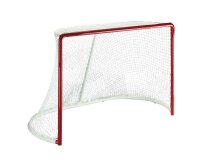 Eishockey Tornetz 1,93 m breit 1,22 m hoch wei&szlig; 4,2 mm stark Maschenweite 30 mm oben 0,50 m unten 1,00 m
